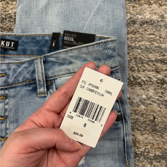 KUT From The Kloth High Rise Reese Ankle Straight Leg Jeans Sz 6 NWT | KUT Jean- - Picture 7 of 13